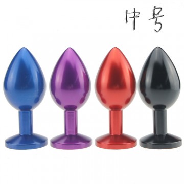 Medium Size multicolor Metal stainless metal Anal Plug Medium Size multicolor Metal stainless metal Anal Plug